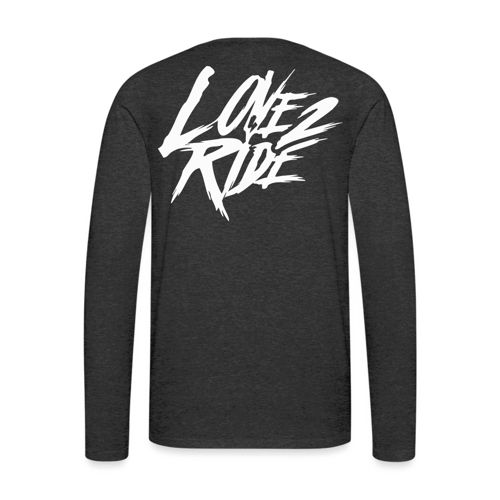 SPOD Männer Premium Langarmshirt Anthrazit / S Love 2 Ride / ❤️Männer Premium Langarmshirt E-Bike-Community