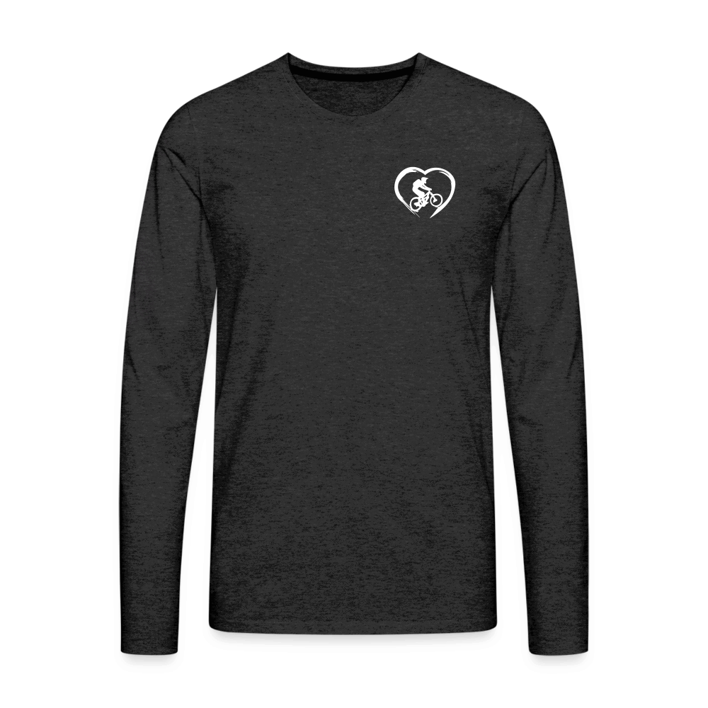 SPOD Männer Premium Langarmshirt Love 2 Ride / ❤️Männer Premium Langarmshirt E-Bike-Community