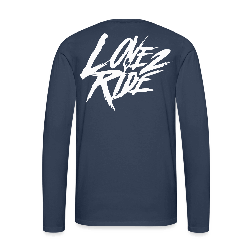 SPOD Männer Premium Langarmshirt Love 2 Ride / ❤️Männer Premium Langarmshirt E-Bike-Community