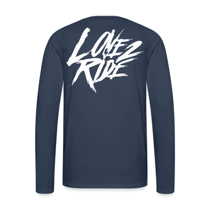 SPOD Männer Premium Langarmshirt Love 2 Ride / ❤️Männer Premium Langarmshirt E-Bike-Community