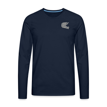 SPOD Männer Premium Langarmshirt Navy / S Sons Spezial Edition - Männer Premium Langarmshirt E-Bike-Community