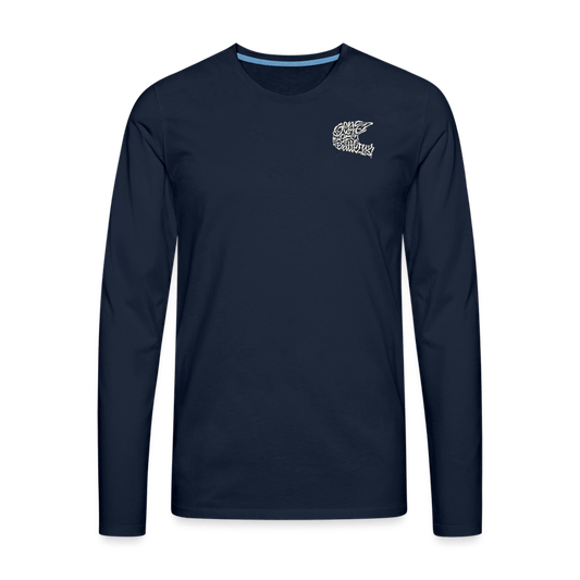 SPOD Männer Premium Langarmshirt Navy / S Sons Spezial Edition - Männer Premium Langarmshirt E-Bike-Community