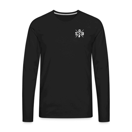 SPOD Männer Premium Langarmshirt Schwarz / S SOB CROSS PREMIUM LONGSLEEVE E-Bike-Community