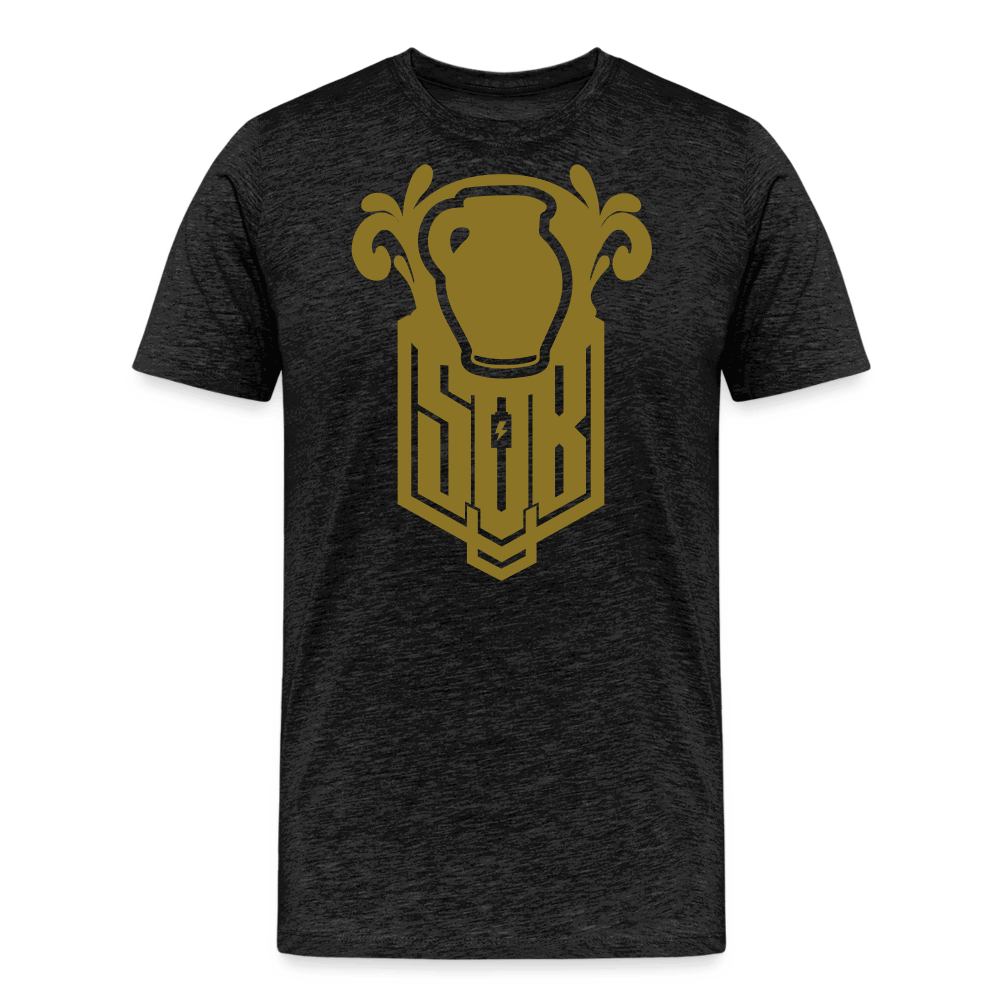 SPOD Männer Premium T-Shirt | Spreadshirt 812 Anthrazit / S Bembel - Gold - Premium T-Shirt E-Bike-Community