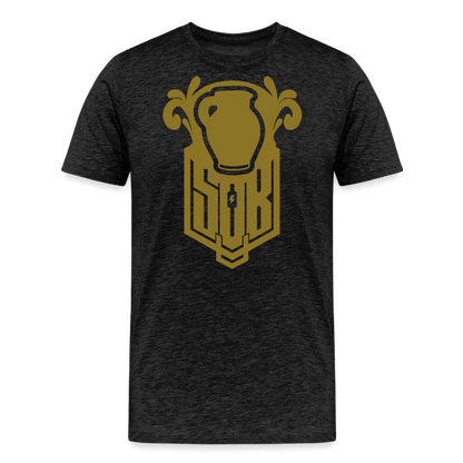 SPOD Männer Premium T-Shirt | Spreadshirt 812 Anthrazit / S Bembel - Gold - Premium T-Shirt E-Bike-Community