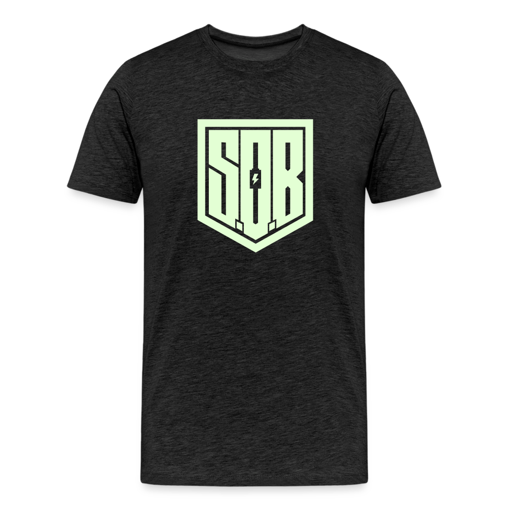 SPOD Männer Premium T-Shirt | Spreadshirt 812 Anthrazit / S SOB - Glow in the Dark - Männer Premium T-Shirt E-Bike-Community