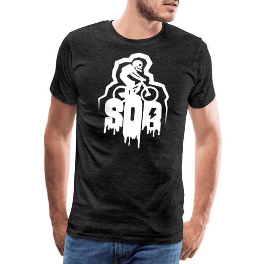 SPOD Männer Premium T-Shirt | Spreadshirt 812 Anthrazit / S SoB Horror - SONS OF BATTERY - Männer Premium T-Shirt E-Bike-Community