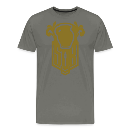 SPOD Männer Premium T-Shirt | Spreadshirt 812 Asphalt / S Bembel - Gold - Premium T-Shirt E-Bike-Community