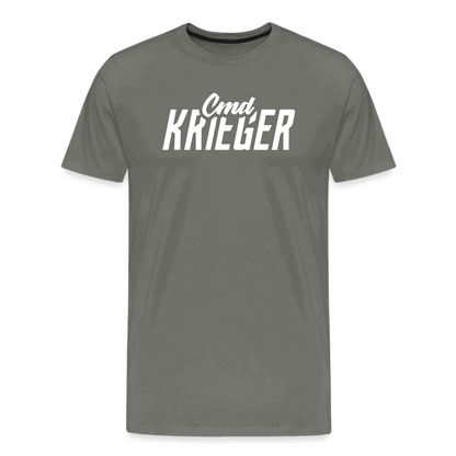 SPOD Männer Premium T-Shirt | Spreadshirt 812 Asphalt / S Commander Krieger - Flex - Männer Premium T-Shirt E-Bike-Community