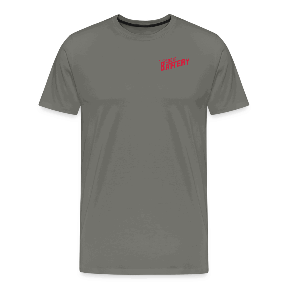 SPOD Männer Premium T-Shirt | Spreadshirt 812 Asphalt / S Oldschool - Männer Premium T-Shirt E-Bike-Community