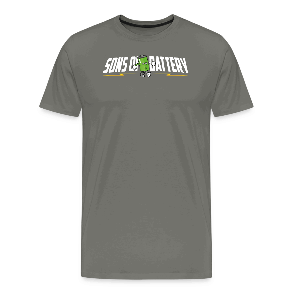 SPOD Männer Premium T-Shirt | Spreadshirt 812 Asphalt / S Sons of Battery B-Boy Männer Premium T-Shirt E-Bike-Community