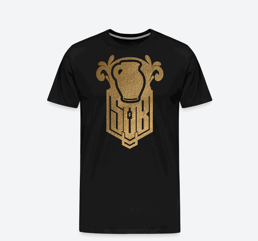 SPOD Männer Premium T-Shirt | Spreadshirt 812 Bembel - Gold - Premium T-Shirt E-Bike-Community