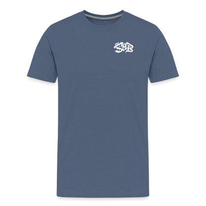 SPOD Männer Premium T-Shirt | Spreadshirt 812 Blau meliert / S Shred or Alive - Brush Premium Shirt E-Bike-Community