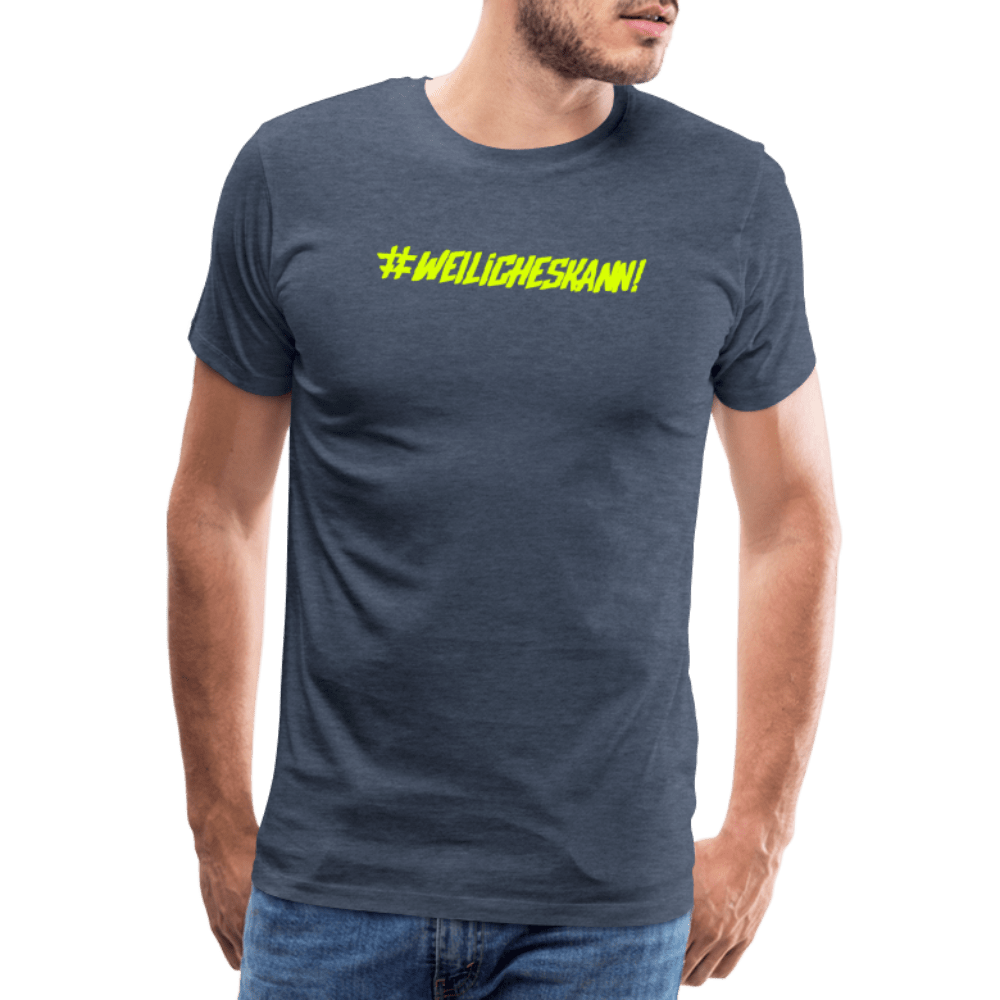 SPOD Männer Premium T-Shirt | Spreadshirt 812 Blau meliert / S WEILICHESKANN - SONS OF BATTERY - Männer Premium T-Shirt E-Bike-Community