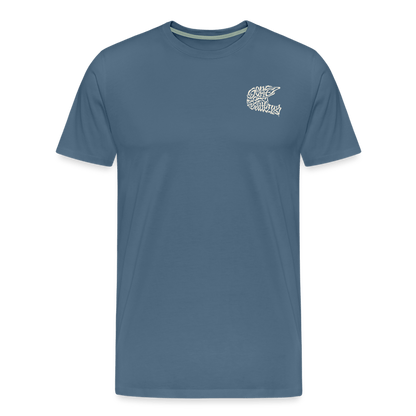 SPOD Männer Premium T-Shirt | Spreadshirt 812 Blaugrau / S Sons Spezial Edition - Männer Premium T-Shirt E-Bike-Community