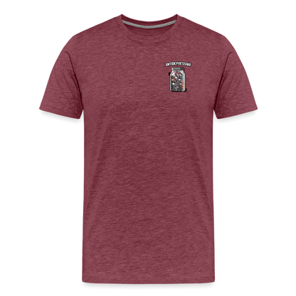 SPOD Männer Premium T-Shirt | Spreadshirt 812 Bordeauxrot meliert / S Antidepressiva - Männer Premium T-Shirt E-Bike-Community