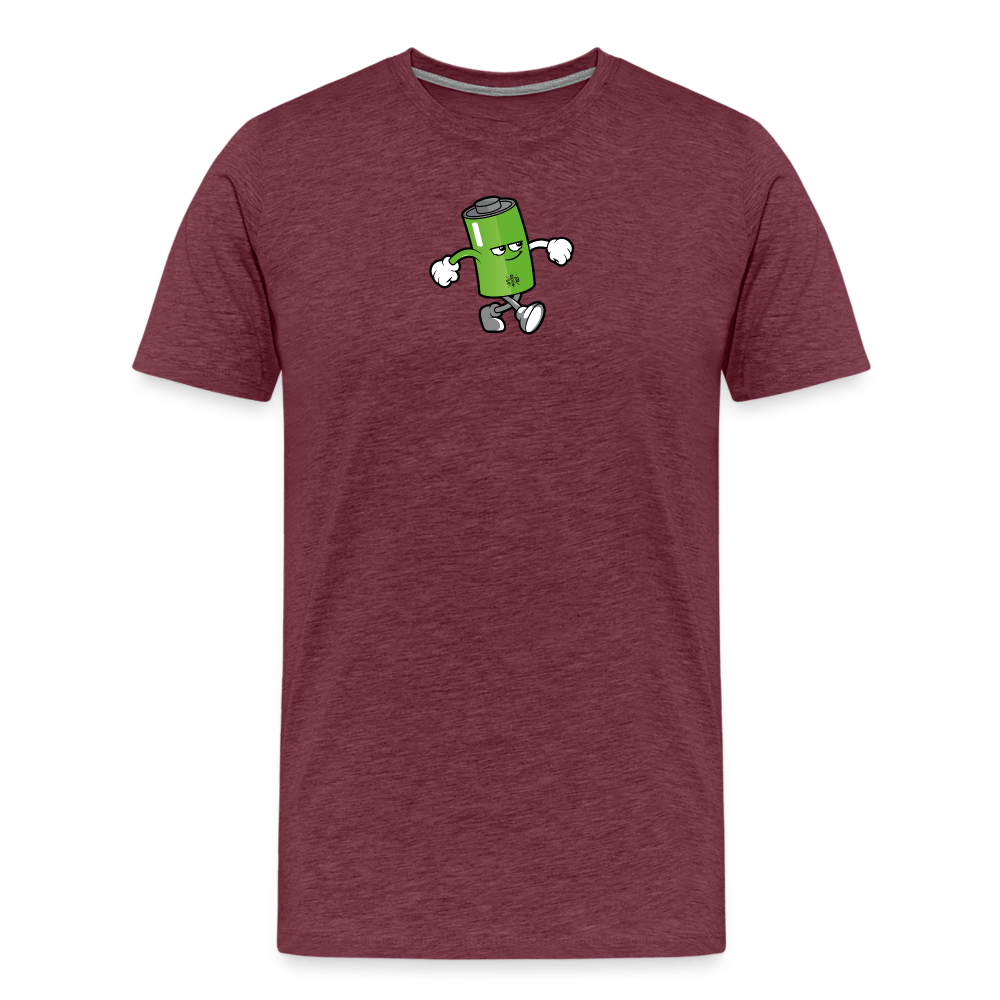 SPOD Männer Premium T-Shirt | Spreadshirt 812 Bordeauxrot meliert / S BBoy - Solo - Männer Premium T-Shirt E-Bike-Community