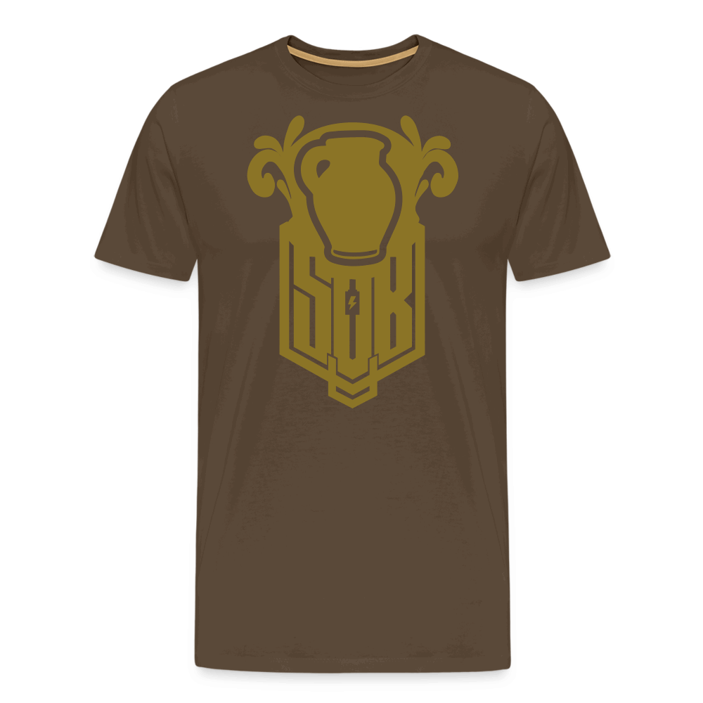 SPOD Männer Premium T-Shirt | Spreadshirt 812 Edelbraun / S Bembel - Gold - Premium T-Shirt E-Bike-Community