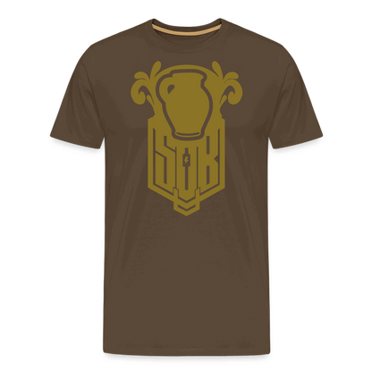 SPOD Männer Premium T-Shirt | Spreadshirt 812 Edelbraun / S Bembel - Gold - Premium T-Shirt E-Bike-Community