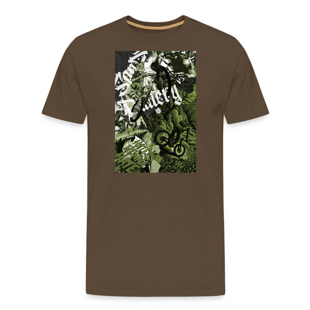 SPOD Männer Premium T-Shirt | Spreadshirt 812 Edelbraun / S Collage - Männer Premium T-Shirt E-Bike-Community