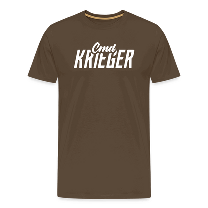 SPOD Männer Premium T-Shirt | Spreadshirt 812 Edelbraun / S Commander Krieger - Flex - Männer Premium T-Shirt E-Bike-Community