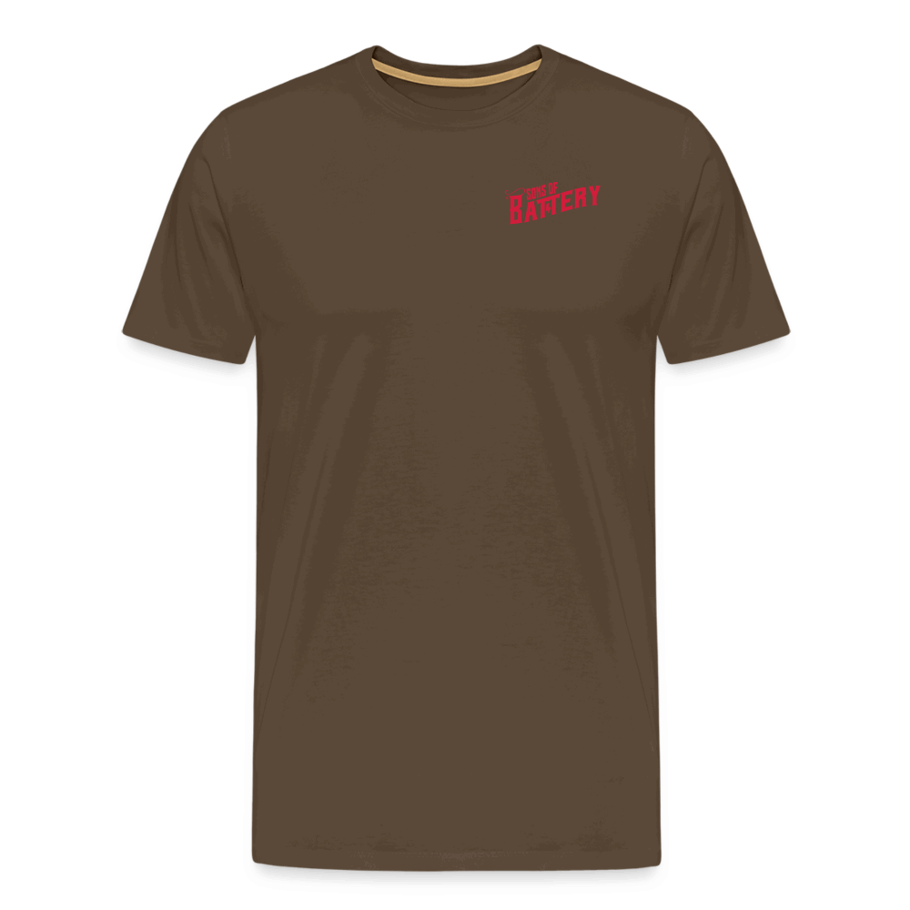 SPOD Männer Premium T-Shirt | Spreadshirt 812 Edelbraun / S Oldschool - Männer Premium T-Shirt E-Bike-Community