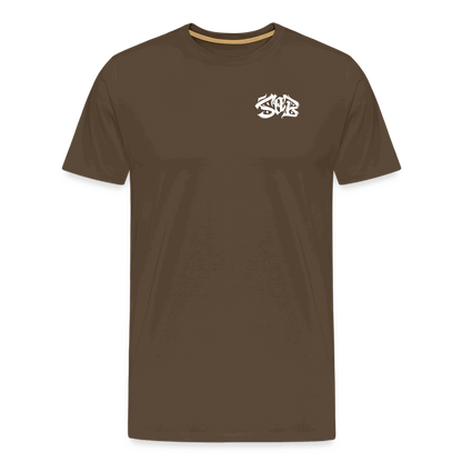 SPOD Männer Premium T-Shirt | Spreadshirt 812 Edelbraun / S Shred or Alive - Brush Premium Shirt E-Bike-Community