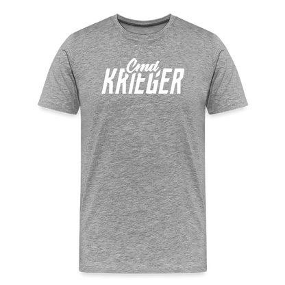 SPOD Männer Premium T-Shirt | Spreadshirt 812 Grau meliert / S Commander Krieger - Flex - Männer Premium T-Shirt E-Bike-Community