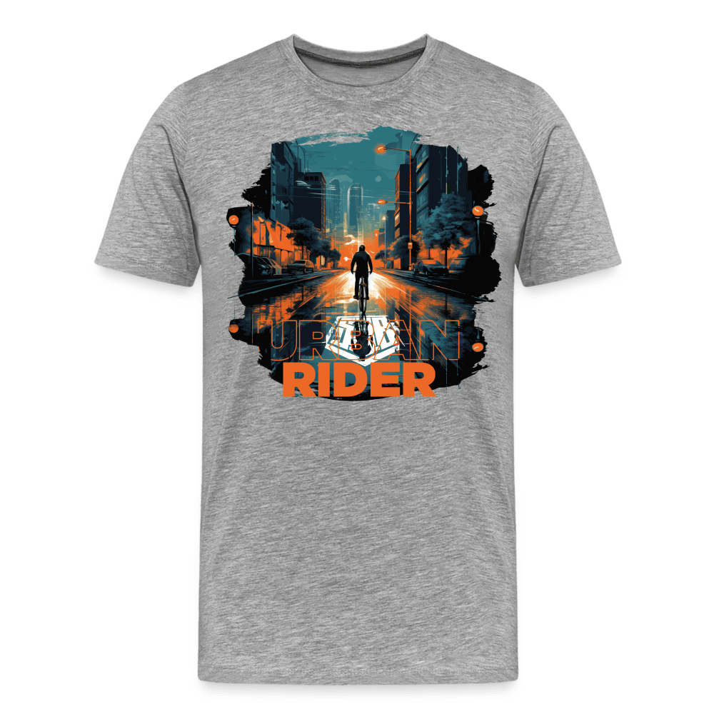 SPOD Männer Premium T-Shirt | Spreadshirt 812 Grau meliert / S Urban Rider - Männer Premium T-Shirt E-Bike-Community