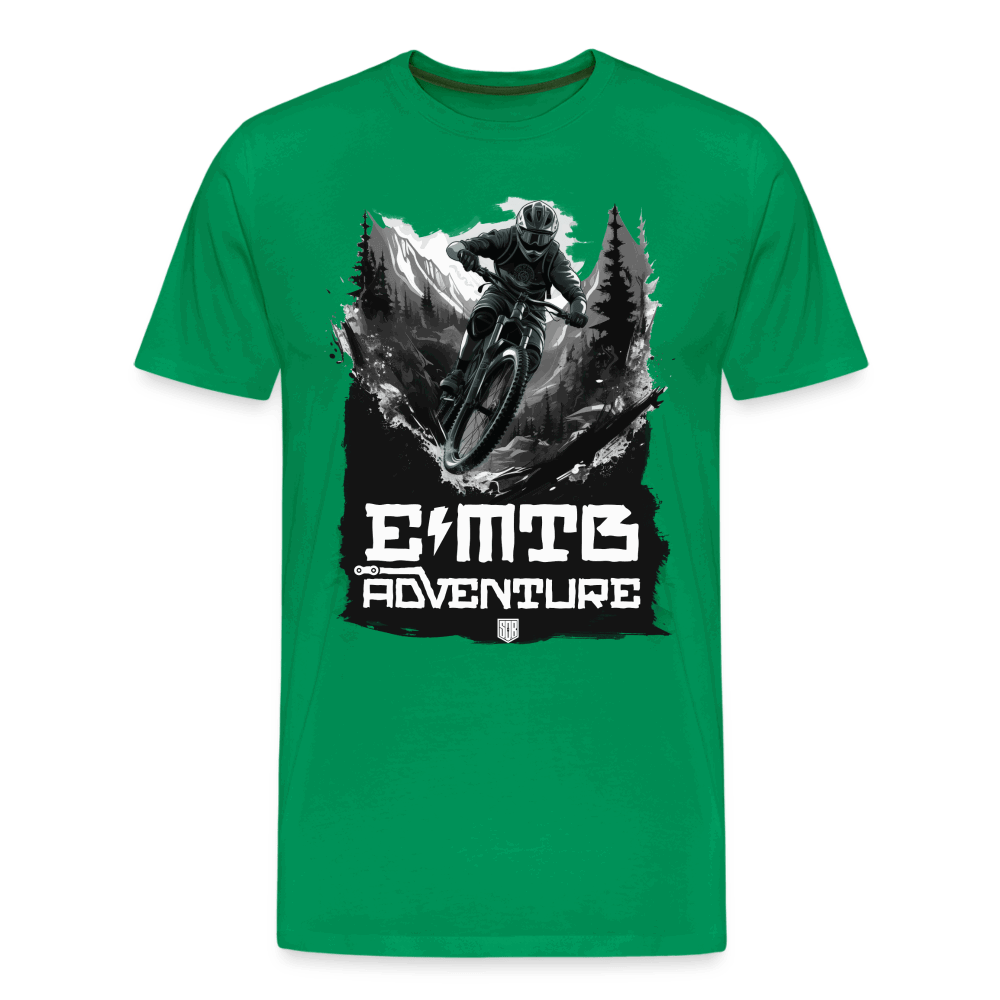 SPOD Männer Premium T-Shirt | Spreadshirt 812 Kelly Green / S EMTB ADVENTURE - Männer Premium T-Shirt E-Bike-Community