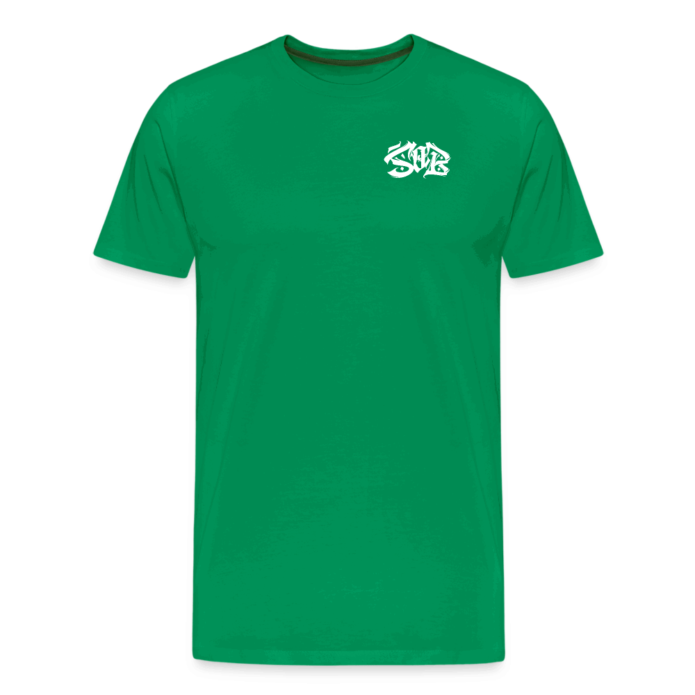 SPOD Männer Premium T-Shirt | Spreadshirt 812 Kelly Green / S Shred or Alive - Brush Premium Shirt E-Bike-Community