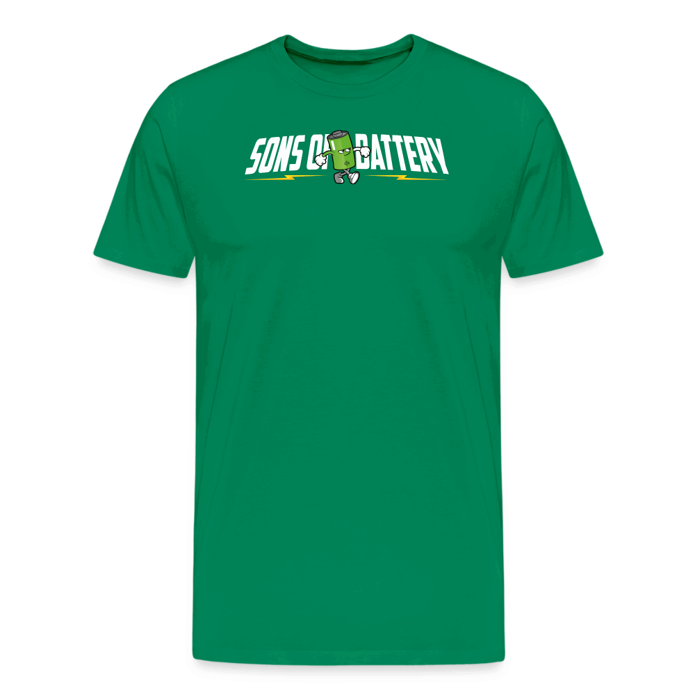 SPOD Männer Premium T-Shirt | Spreadshirt 812 Kelly Green / S Sons of Battery B-Boy Männer Premium T-Shirt E-Bike-Community