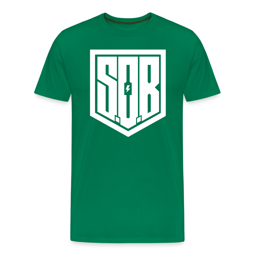 SPOD Männer Premium T-Shirt | Spreadshirt 812 Kelly Green / S SONS OF BATTERY - SoB Supporter - Männer Premium T-Shirt E-Bike-Community