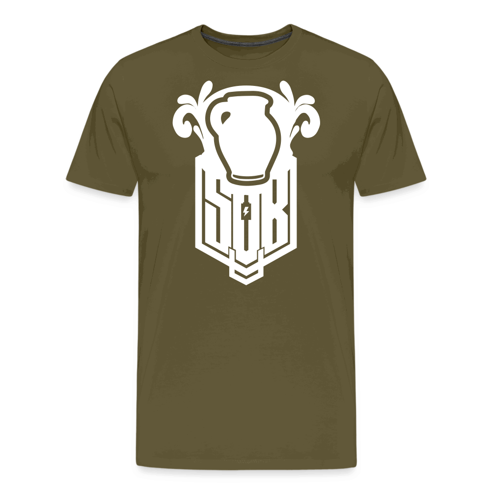 SPOD Männer Premium T-Shirt | Spreadshirt 812 Khaki / S Bembel - SoB Männer Premium T-Shirt E-Bike-Community