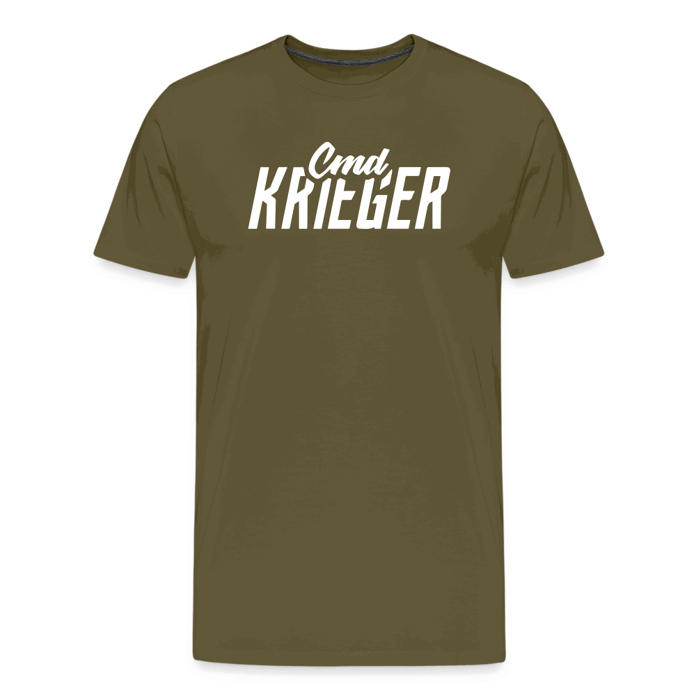 SPOD Männer Premium T-Shirt | Spreadshirt 812 Khaki / S Commander Krieger - Flex - Männer Premium T-Shirt E-Bike-Community