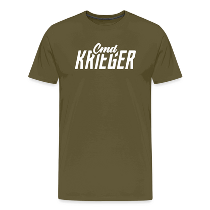 SPOD Männer Premium T-Shirt | Spreadshirt 812 Khaki / S Commander Krieger - Flex - Männer Premium T-Shirt E-Bike-Community