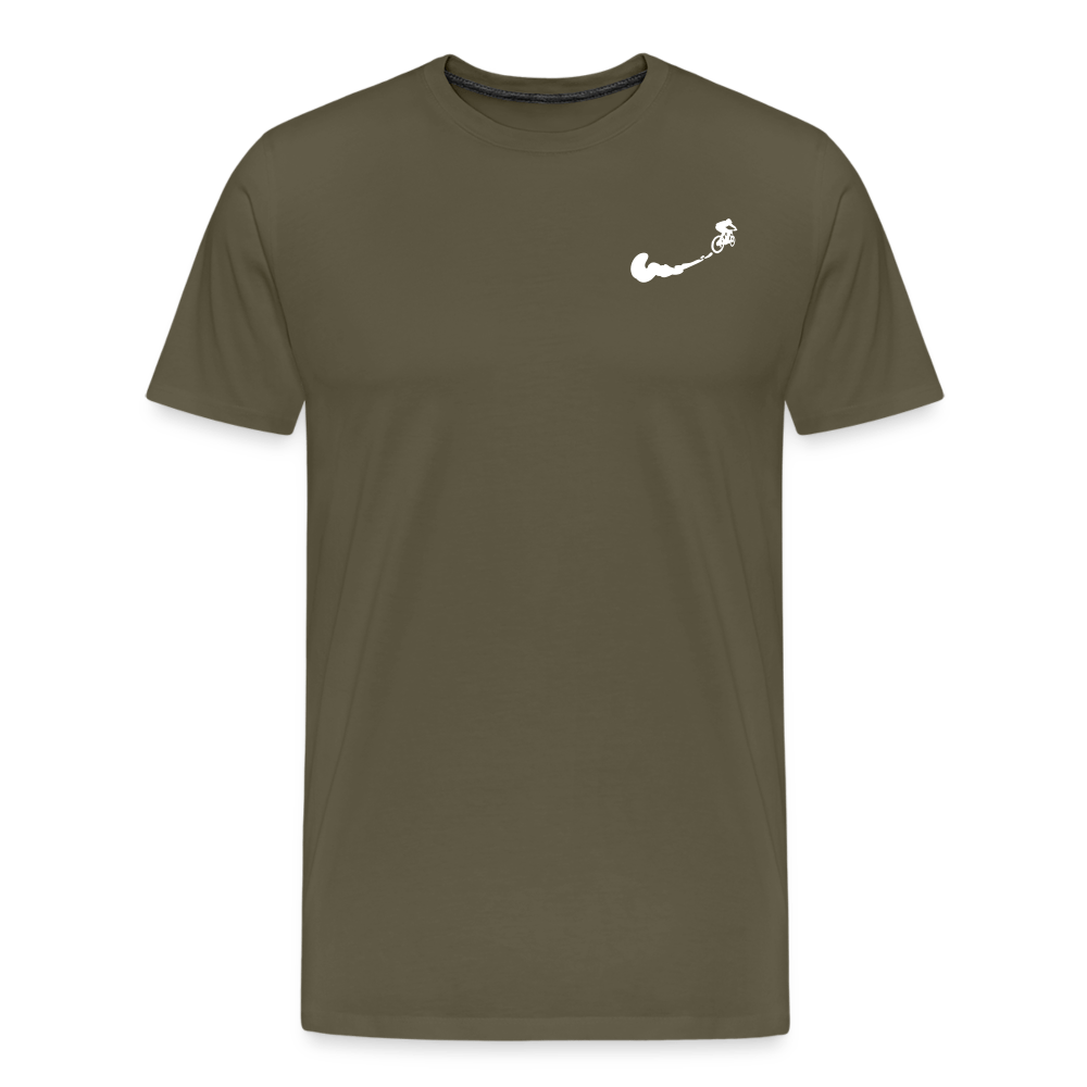 SPOD Männer Premium T-Shirt | Spreadshirt 812 Khaki / S Just Ride it - Solo - Männer Premium T-Shirt E-Bike-Community