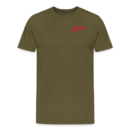 SPOD Männer Premium T-Shirt | Spreadshirt 812 Khaki / S Oldschool - Männer Premium T-Shirt E-Bike-Community