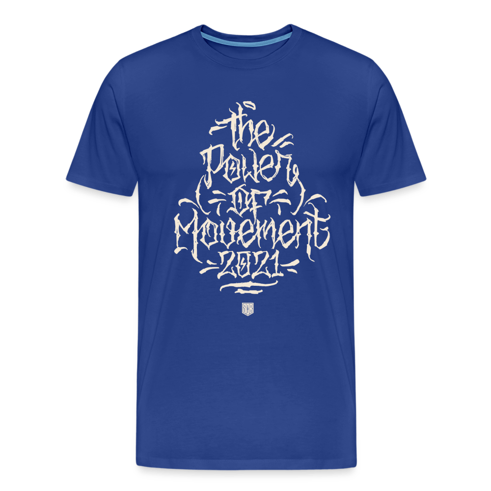 SPOD Männer Premium T-Shirt | Spreadshirt 812 Königsblau / S The Power of Movement - Front -Männer Premium T-Shirt E-Bike-Community