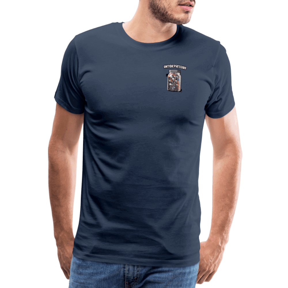 SPOD Männer Premium T-Shirt | Spreadshirt 812 Navy / S Antidepressiva - Männer Premium T-Shirt E-Bike-Community