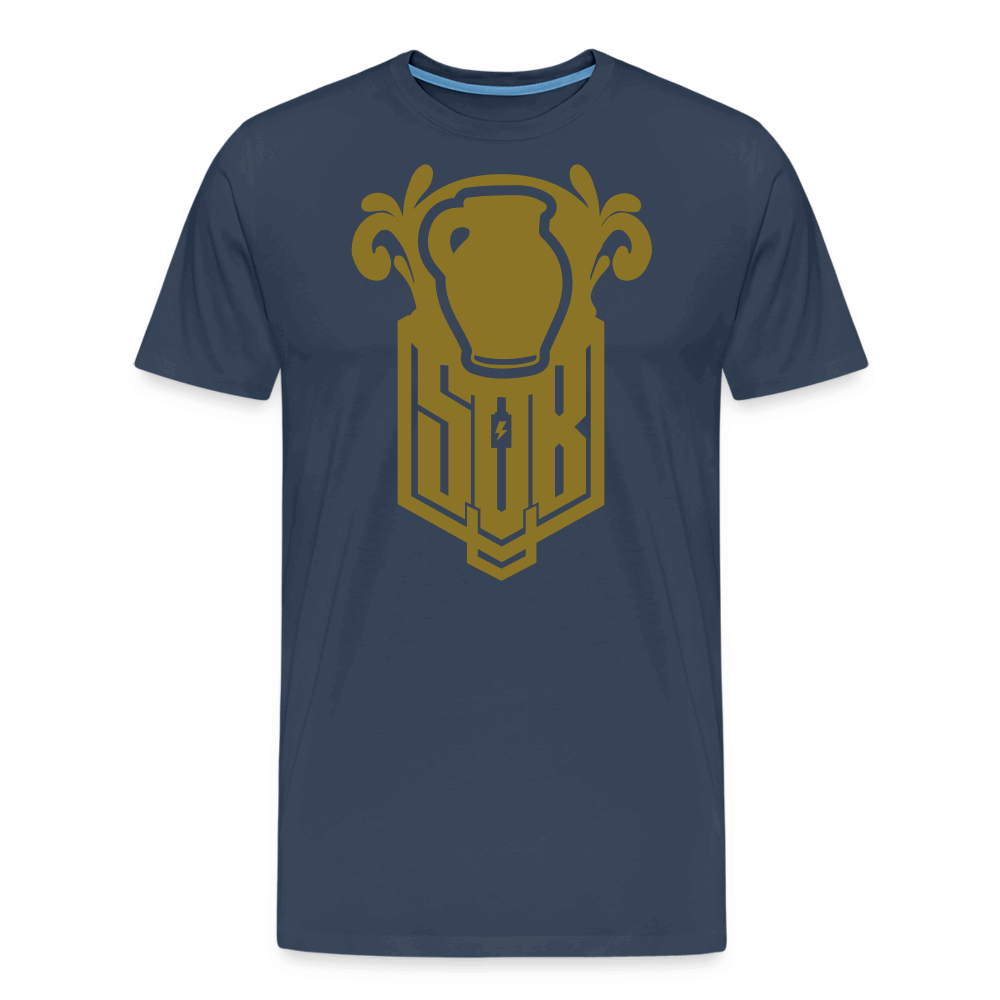 SPOD Männer Premium T-Shirt | Spreadshirt 812 Navy / S Bembel - Gold - Premium T-Shirt E-Bike-Community