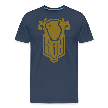 SPOD Männer Premium T-Shirt | Spreadshirt 812 Navy / S Bembel - Gold - Premium T-Shirt E-Bike-Community