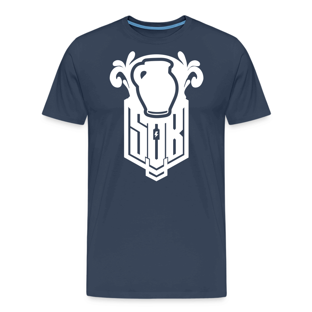 SPOD Männer Premium T-Shirt | Spreadshirt 812 Navy / S Bembel - SoB Männer Premium T-Shirt E-Bike-Community