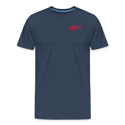 SPOD Männer Premium T-Shirt | Spreadshirt 812 Navy / S Oldschool - Männer Premium T-Shirt E-Bike-Community