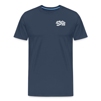 SPOD Männer Premium T-Shirt | Spreadshirt 812 Navy / S Shred or Alive - Brush Premium Shirt E-Bike-Community