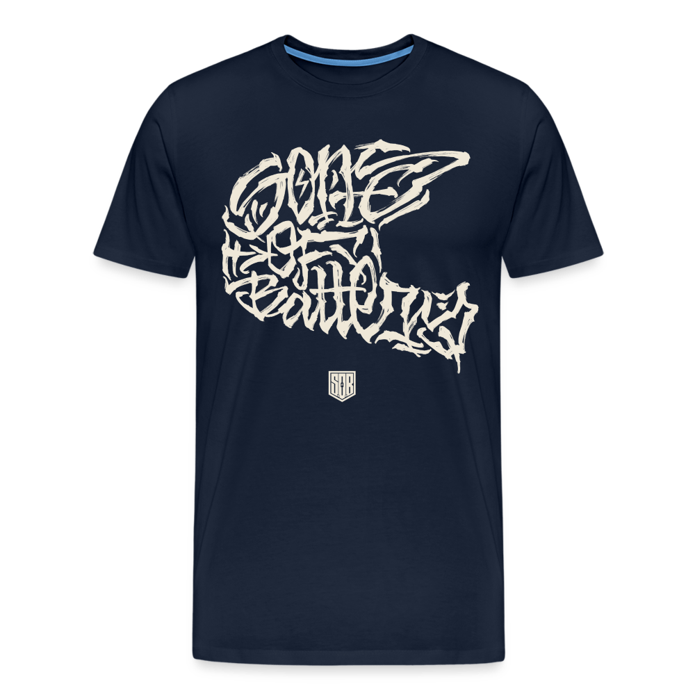 SPOD Männer Premium T-Shirt | Spreadshirt 812 Navy / S Sons Spezial Edition TPOM Helm, Front- Männer Premium T-Shirt E-Bike-Community