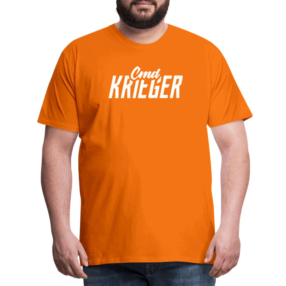 SPOD Männer Premium T-Shirt | Spreadshirt 812 Orange / S Commander Krieger - Flex - Männer Premium T-Shirt E-Bike-Community