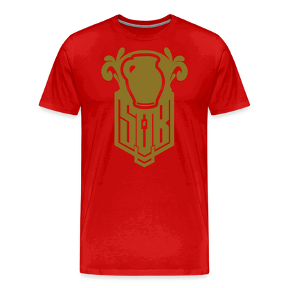 SPOD Männer Premium T-Shirt | Spreadshirt 812 Rot / S Bembel - Gold - Premium T-Shirt E-Bike-Community