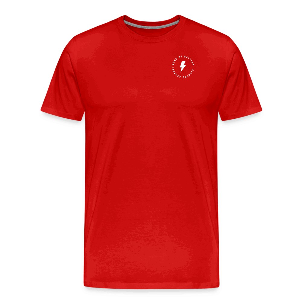 SPOD Männer Premium T-Shirt | Spreadshirt 812 Rot / S E-Apparel - Männer Premium T-Shirt E-Bike-Community