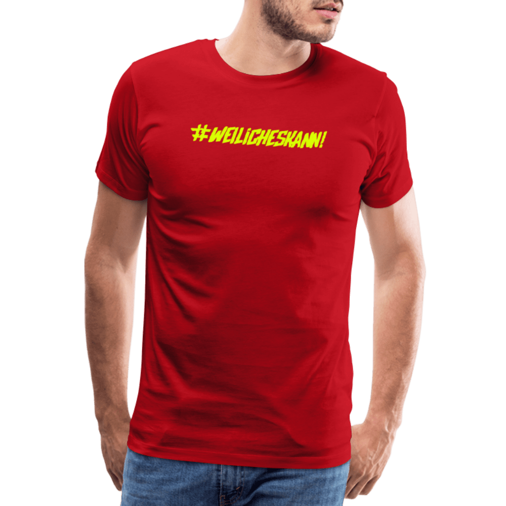 SPOD Männer Premium T-Shirt | Spreadshirt 812 Rot / S WEILICHESKANN - SONS OF BATTERY - Männer Premium T-Shirt E-Bike-Community